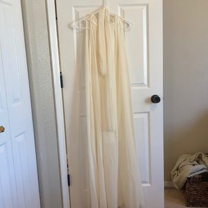cream maxi dress